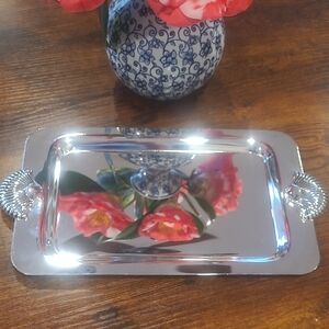 PLATEAU RECTANGULAR Small Silver-plated Tray